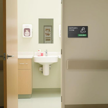 Mother's Room Sign - Nursing Room Sign, Do Not Disturb, In Use/Available Slider Indicator for Office Business, Breastfeeding Door Signs Protect Mothers' Privacy