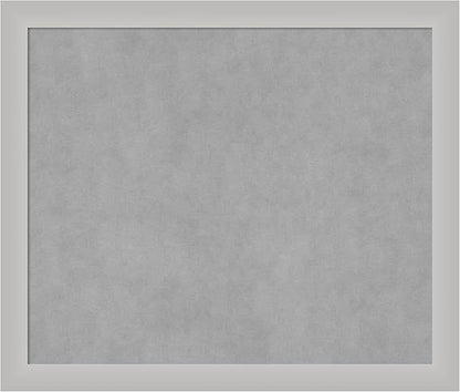 Amanti Art Silver Framed Magnetic Board 23x27 Medium Vision Board for use with Magnets, 100% Metal Sheet to Display Items as Office Decor or for Home Organization in mudroom, Kitchen or Kids Room
