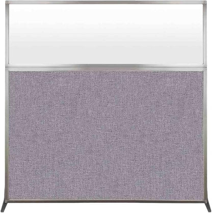 Versare Hush Screen Portable Room Divider | Workstation Wall Divider | Freestanding Privacy Hush Panels | Frosted Windows | Fabric Office Divider Screen | Great for Room Separation