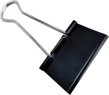 DSTELIN Extra Large Binder Clips 2.4-Inch (12 Pack), Big Paper Clamps for Office Supplies, Black