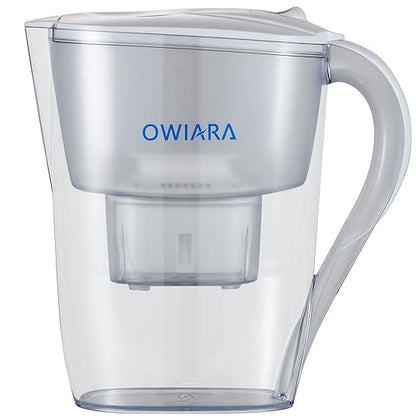 Water Filter Pitchers for Drinking Water with Activated Carbon Filter,10 Cup 150 Gallon Filter Water Pitcher, BPA Free and Removes Fluoride, Chlorine, Lead, PFAS, PFOA