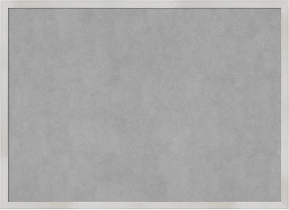 Amanti Art Silver Framed Magnetic Board 21x29 Medium Vision Board for use with Magnets, 100% Metal Sheet to Display Items as Office Decor or for Home Organization in mudroom, Kitchen or Kids Room