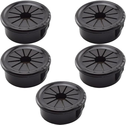 1-Inch Cable Grommets Petal-Shaped Buckle Type Wire Hole Cover for Cord Management and Protection of Cabinet, 5PCS 25mm
