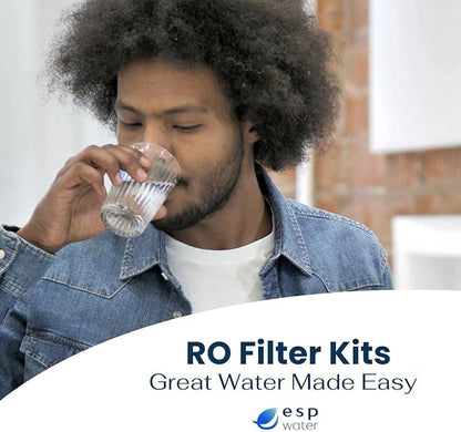Genuine Microline TFC-400 Reverse Osmosis Replacement Filter Kit – 4-Stage RO System Maintenance Set with Sediment, Carbon, RO Membrane & Post Filters – Includes S7011, S7028, S1229RS, S7206W-JG