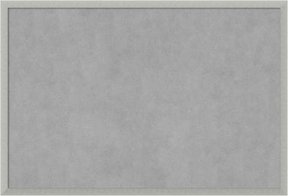 Amanti Art Silver Framed Magnetic Board 26x38 Large Vision Board for use with Magnets, 100% Metal Sheet to Display Items as Office Decor or for Home Organization in mudroom, Kitchen or Kids Room
