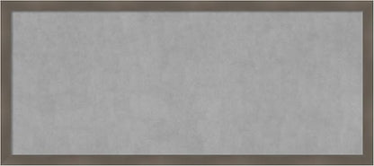 Amanti Art Grey Framed Magnetic Board 22x50 Oversize Vision Board for use with Magnets, 100% Metal Sheet to Display Items as Office Decor or for Home Organization in mudroom, Kitchen or Kids Room