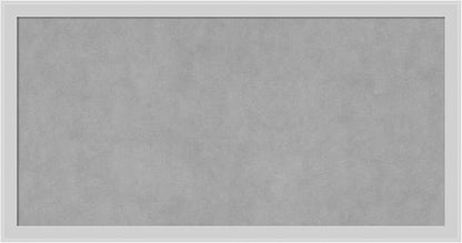 Amanti Art Silver Framed Magnetic Board 13x25 Small Vision Board for use with Magnets, 100% Metal Sheet to Display Items as Office Decor or for Home Organization in mudroom, Kitchen or Kids Room