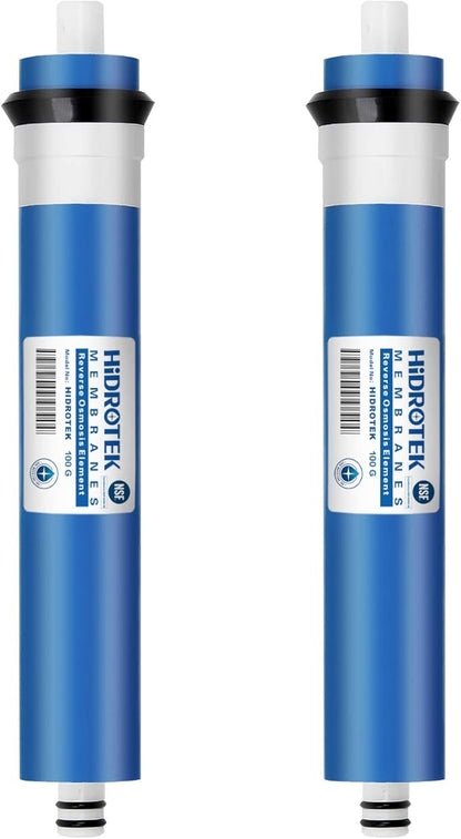 Geekpure Reverse Osmosis RO Membrane 100 GPD -NSF Certificated-Water Filter Replacement Cartridge-Pack 2
