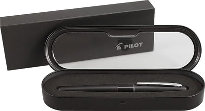 PILOT Metropolitan Collection Fountain Pen, Black Barrel, Classic Design, Medium Nib, Black Ink (91107)