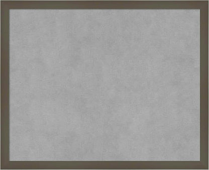 Amanti Art Grey Framed Magnetic Board 17x21 Small Vision Board for use with Magnets, 100% Metal Sheet to Display Items as Office Decor or for Home Organization in mudroom, Kitchen or Kids Room