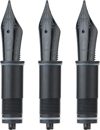 Asvine 3 PCS Fountain Pen Black Nib #6 Fine Nib V169, P20, P30 and V126