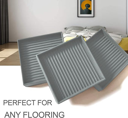 Yelanon Furniture Coasters,8 Pcs 3” Furniture Caster Cups - Non Slip Pads Hardwood Floors - Non Skid Furniture Grippers, Rubber Furniture Feet, Anti Slide Floor Protector for Bed Couch Stoppers