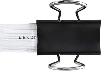 DSTELIN Extra Large Binder Clips 2.4-Inch (12 Pack), Big Paper Clamps for Office Supplies, Black