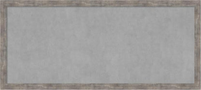 Amanti Art Silver Framed Magnetic Board 23x51 Oversize Vision Board for use with Magnets, 100% Metal Sheet to Display Items as Office Decor or for Home Organization in mudroom, Kitchen or Kids Room