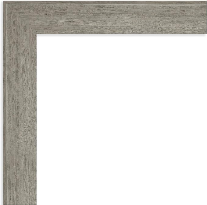 Amanti Art Grey Framed Magnetic Board 16x22 Small Vision Board for use with Magnets, 100% Metal Sheet to Display Items as Office Decor or for Home Organization in mudroom, Kitchen or Kids Room