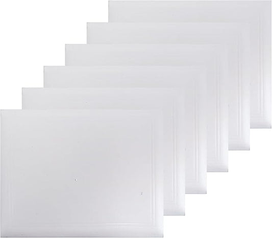 GraduationMall 8.5"x11" Smooth Padded Diploma Cover Certificate Holder White,6-Packs