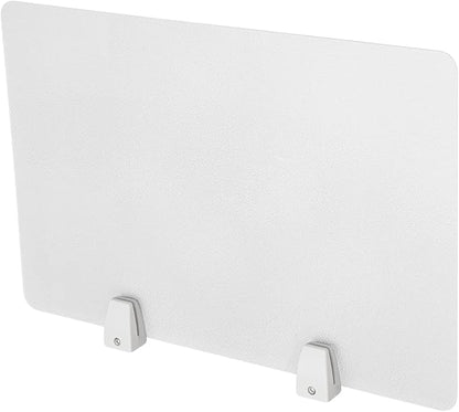 4PCS Desk Dividers Office Partitions,Privacy Desk Panel Protective, Frosted Acrylic with Clamps Classroom Privacy Shield for Offices Schools Call Centers 23.62x15.75in (Frosted Color)