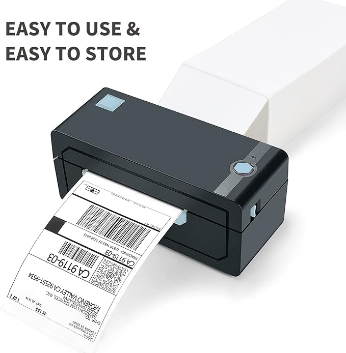L LIKED 4x6 Direct Thermal Labels, 500pcs Perforated Fanfold, Compatible Zebra & Rollo Printers