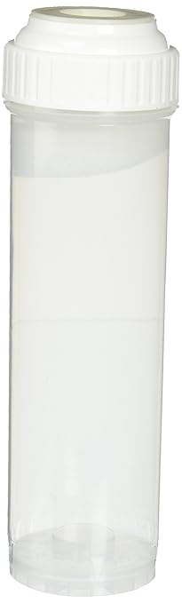 Hydronix EC-2510C Clear Empty Standard Size Water Filter Cartridge, Durable Construction Universal Pre/Post Use 2.5 x 10