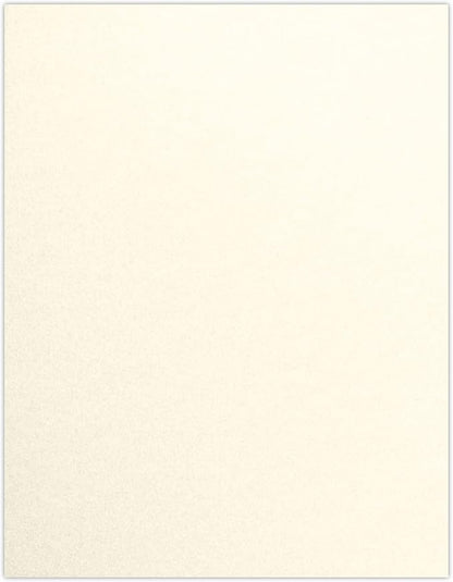 LUXPaper 8.5" x 11" Cardstock | Letter Size | Champagne Metallic | 105lb. Cover (192lb. Text) | 50 Qty.