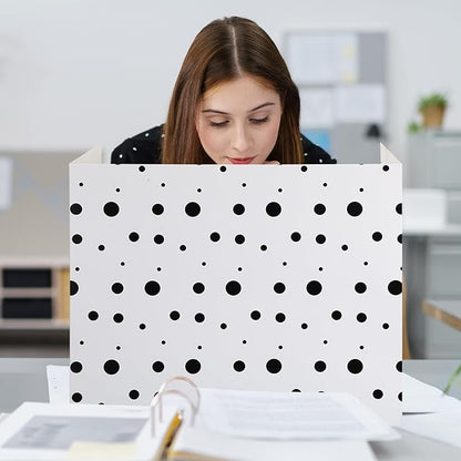 Crtiin 24 Pcs Privacy Folders for Students Desk Dividers Standard School Privacy Cardboard Board Testing Dividers Shield for Classroom Teacher Supplies Keep Eyes from roving(Classic)