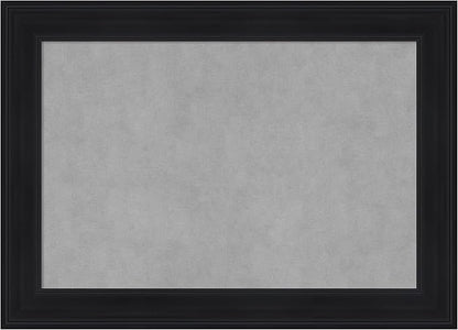 Amanti Art Black Framed Magnetic Board 21x29 Medium Vision Board for use with Magnets, 100% Metal Sheet to Display Items as Office Decor or for Home Organization in mudroom, Kitchen or Kids Room