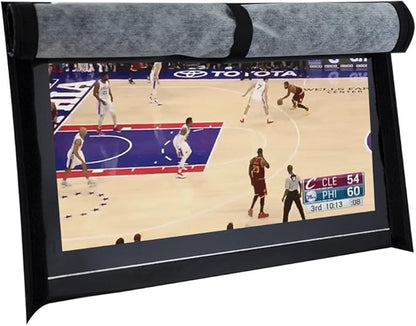 BroilPro Accessories Outdoor 40"-43" TV Set Cover,Scratch Resistant Liner Protect LED Screen Best-Compatible with Standard Mounts and Stands (Black)