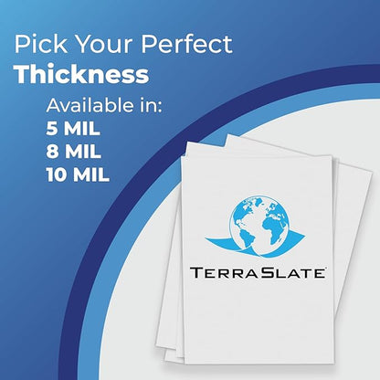 TerraSlate Waterproof, Durable, Rip-Proof Paper, 1,000 Sheets, 5 Mil (24lb Bond), 8.5” x 11”, Laser Printer and Copy Machine Compatible