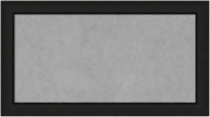 Amanti Art Black Framed Magnetic Board 15x27 Small Vision Board for use with Magnets, 100% Metal Sheet to Display Items as Office Decor or for Home Organization in mudroom, Kitchen or Kids Room