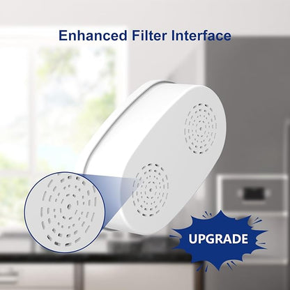4 Pack Water-drop Replacement Filter WD-PF-01A Plus, Reduces PFOA/PFOS, Chlorine, Compatible with Water-drop Pitchers Replacement Filter，Lasts 3 Months or 200 Gallons
