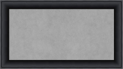 Amanti Art Black Framed Magnetic Board 15x27 Small Vision Board for use with Magnets, 100% Metal Sheet to Display Items as Office Decor or for Home Organization in mudroom, Kitchen or Kids Room