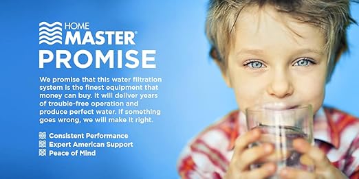 Home Master TM-ERP-L Undersink Reverse Osmosis System, 4.5s Fill Rate, 1:1 Waste Ratio, 8.5” catalytic carbon, 99% rejection hi-perf DOW membrane 18gpg, Lux Faucet, Fridge Kit, 5-year limited parts