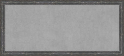 Amanti Art Grey Framed Magnetic Board 23x51 Oversize Vision Board for use with Magnets, 100% Metal Sheet to Display Items as Office Decor or for Home Organization in mudroom, Kitchen or Kids Room