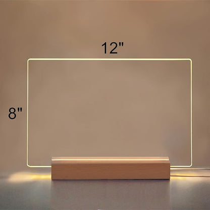 SetGame Led Note Board with Colors 7 Pens, Light Up Dry Erase Board with Stand as Night Light for Room/Store/Office/Festival/Gifts, Personal Art Creative Drawing Board for Boys/Girls/Teens & Adults
