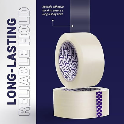 Clear Packing Tape -12 Heavy-Duty Wrapping Tape - 110-Yard Length, 1320 Total Yards 2.88-Inch Wide Strong Adhesive Rolls for Moving Boxes, Office Packaging, Storage Organization & Warehouse Shipping