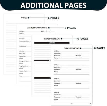 Comkiso Address Book with Individual Alphabetical Tabs Laminated, Large Print Address Book with 468 Wide Lining Entry Spaces, Change of Address Labels, Hardcover Address Book 5.7 x 8.5" - Floral