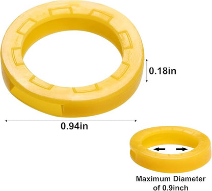 Blulu 80 Pieces 1Inch Colored Key Covers Caps Tags Covers Set Plastic Key Color Identifier Rings Toppers(Classic Color)