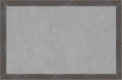 Amanti Art Grey Framed Magnetic Board 23x35 Large Vision Board for use with Magnets, 100% Metal Sheet to Display Items as Office Decor or for Home Organization in mudroom, Kitchen or Kids Room