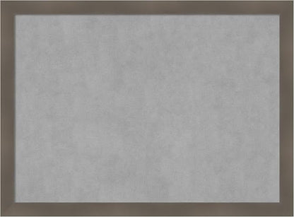 Amanti Art Grey Framed Magnetic Board 22x30 Medium Vision Board for use with Magnets, 100% Metal Sheet to Display Items as Office Decor or for Home Organization in mudroom, Kitchen or Kids Room
