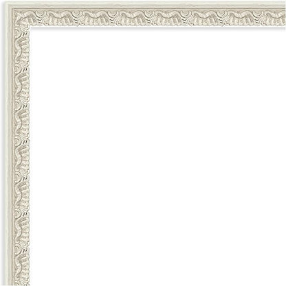 Amanti Art Silver Framed Magnetic Board 42x50 Oversize Vision Board for use with Magnets, 100% Metal Sheet to Display Items as Office Decor or for Home Organization in mudroom, Kitchen or Kids Room