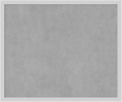 Amanti Art Silver Framed Magnetic Board 21x25 Medium Vision Board for use with Magnets, 100% Metal Sheet to Display Items as Office Decor or for Home Organization in mudroom, Kitchen or Kids Room