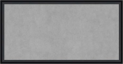 Amanti Art Black Framed Magnetic Board 13x25 Small Vision Board for use with Magnets, 100% Metal Sheet to Display Items as Office Decor or for Home Organization in mudroom, Kitchen or Kids Room