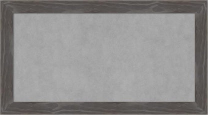 Amanti Art Grey Framed Magnetic Board 15x27 Small Vision Board for use with Magnets, 100% Metal Sheet to Display Items as Office Decor or for Home Organization in mudroom, Kitchen or Kids Room