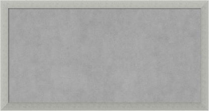 Amanti Art Silver Framed Magnetic Board 14x26 Small Vision Board for use with Magnets, 100% Metal Sheet to Display Items as Office Decor or for Home Organization in mudroom, Kitchen or Kids Room