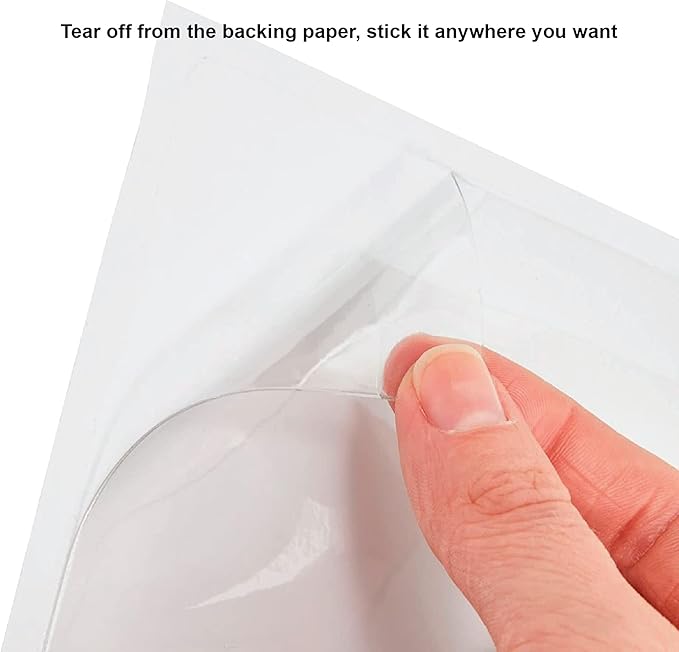 Clear Adhesive 4" x 6" Index Card Pockets with Top Open for Loading, 50 Pack, Plastic Labels Holders for Storage Bins and Library Card, Organizing and Protecting Your Index Cards or Photos