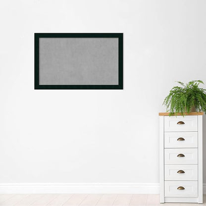 Amanti Art Black Framed Magnetic Board 28x44 Large Vision Board for use with Magnets, 100% Metal Sheet to Display Items as Office Decor or for Home Organization in mudroom, Kitchen or Kids Room