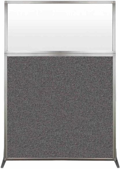 Versare Hush Screen Portable Room Divider | Workstation Wall Divider | Freestanding Privacy Hush Panels | Frosted Windows | Fabric Office Divider Screen | Great for Room Separation