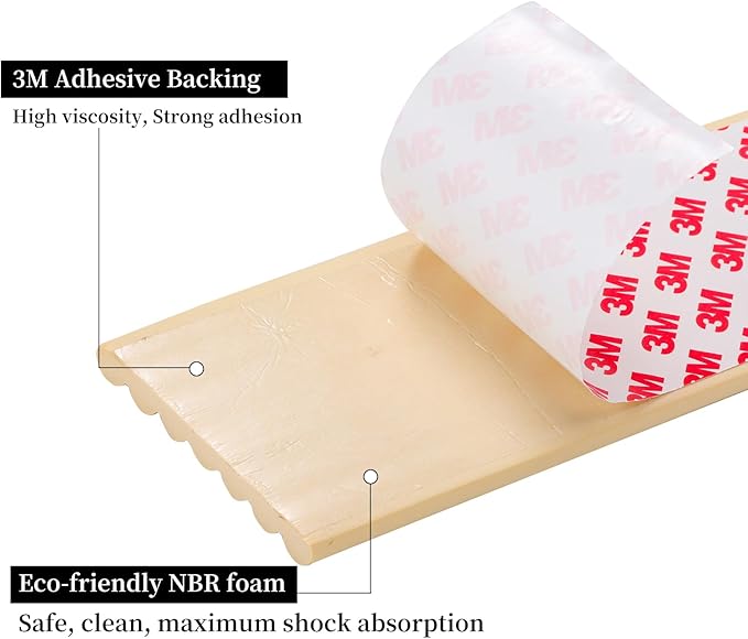 Corner Protector for Baby, Widen Edge Protector with Adhesive Backing, Baby Proofing Edge Corner Protectors Self Adhesive Furniture Corner Guard Bumper for Table, Desk, Fireplace (White, 16.4ft)
