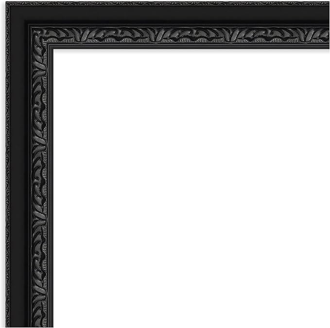 Amanti Art Black Framed Magnetic Board 24x52 Oversize Vision Board for use with Magnets, 100% Metal Sheet to Display Items as Office Decor or for Home Organization in mudroom, Kitchen or Kids Room