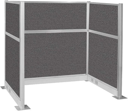 Versare Pre-Configured Hush Panel Electric Cubicle | Workstation Divider Walls | Cubicle Privacy Panels | Office Partition Walls